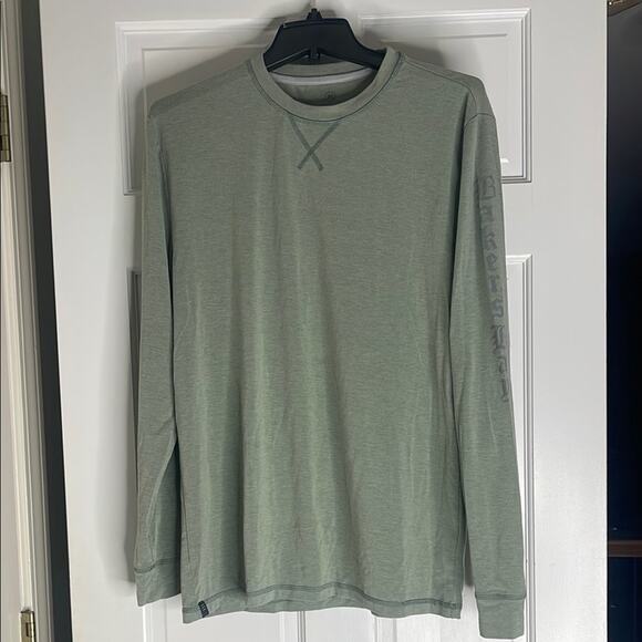 Free Fly Apparel Green Long Sleeve Tee Soft Lightweight. Medium - Picture 1 of 4